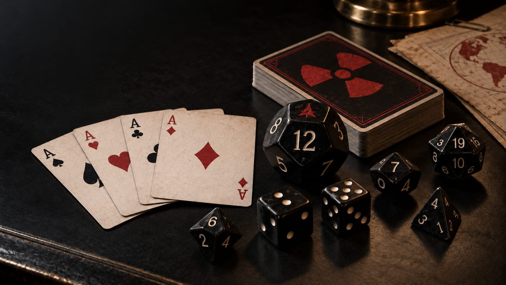The MADpunk poker deck and dice set
