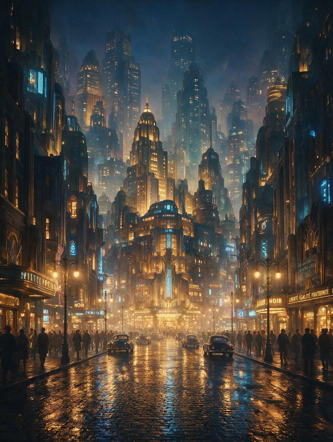 A Blue Bloc city, bright and over-optimistic
