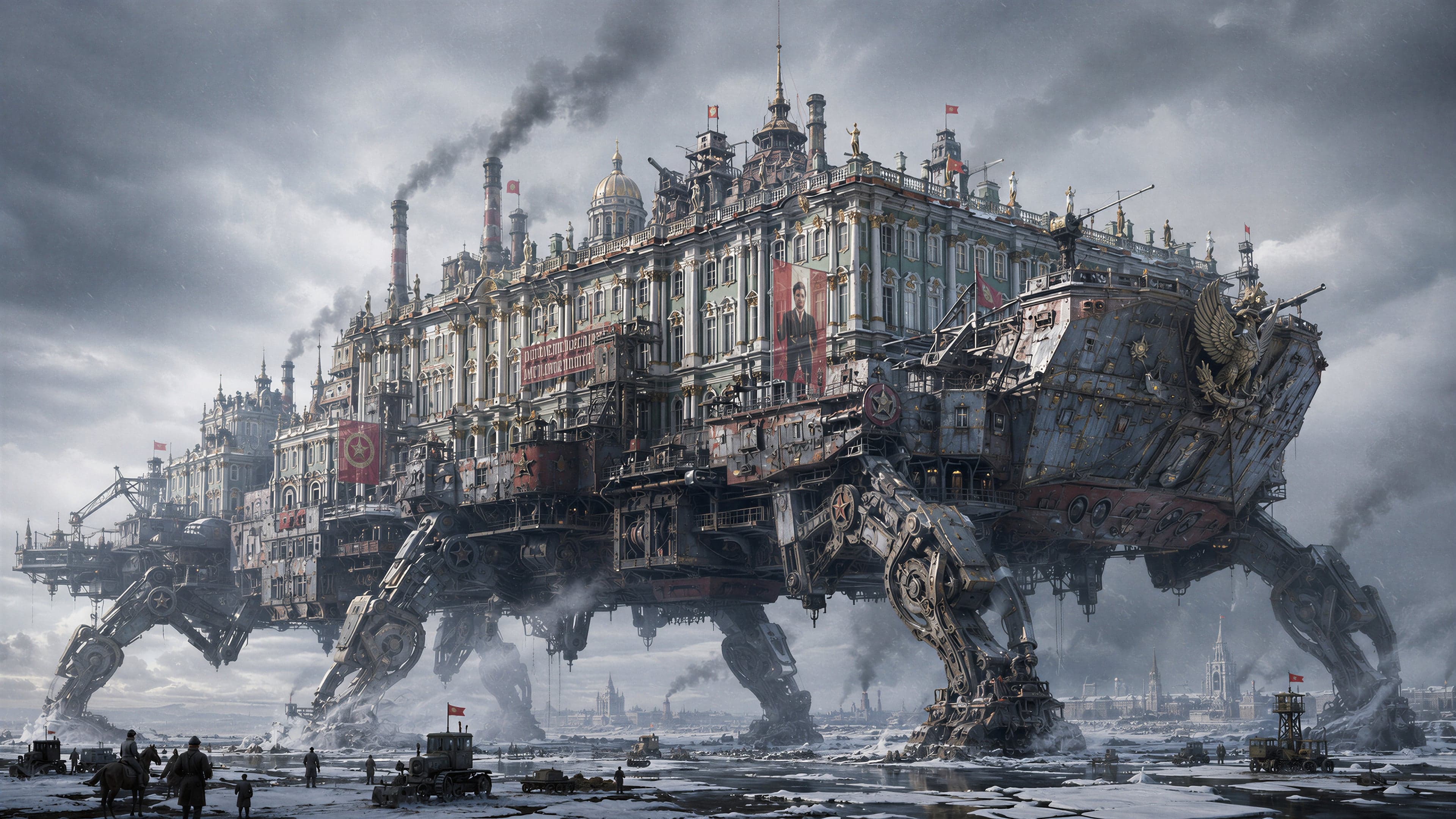 The Leviathan Mater Zima, the Hegemon's walking fortress