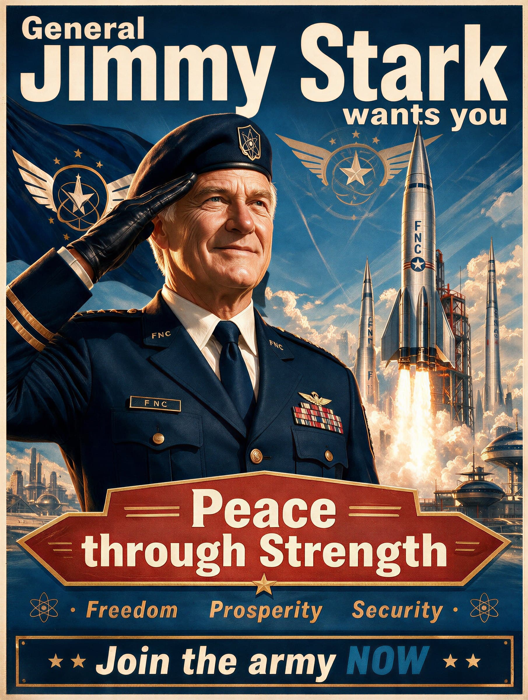 Blue Bloc propaganda poster: Jimmy Stark wants you
